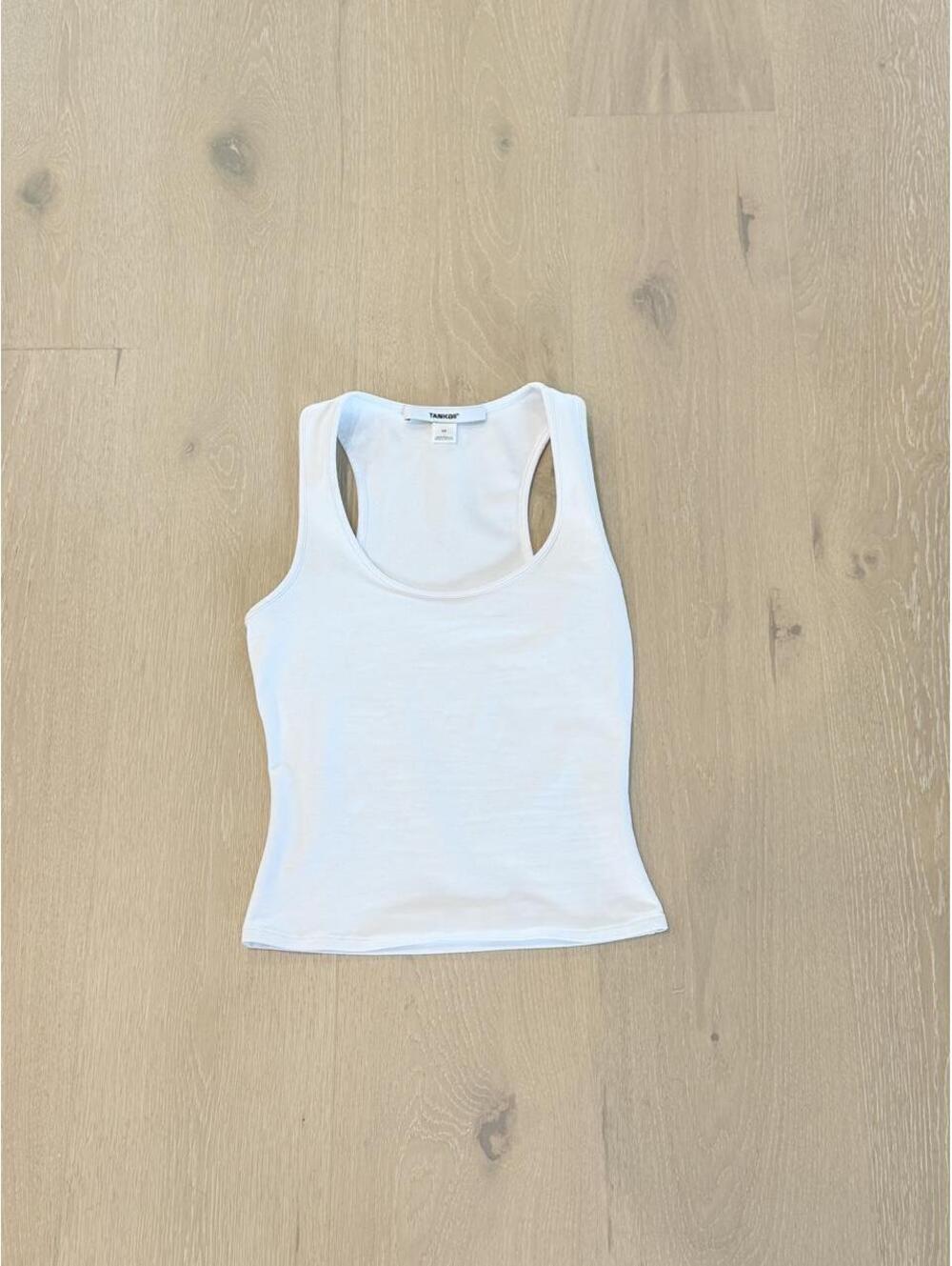 TANKAIR White Racerback Tank Top XS